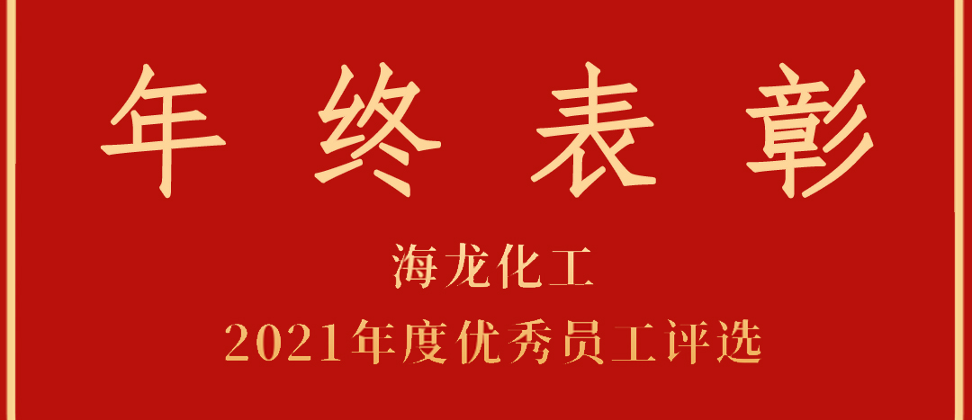 <strong>表彰！海龍化工2021年度優(yōu)秀員工優(yōu)秀部門(mén)評(píng)選</strong>